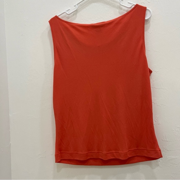 Doncaster Women's Vibrant Orange Tank Top Silk size L Sleeveless - Picture 5 of 7